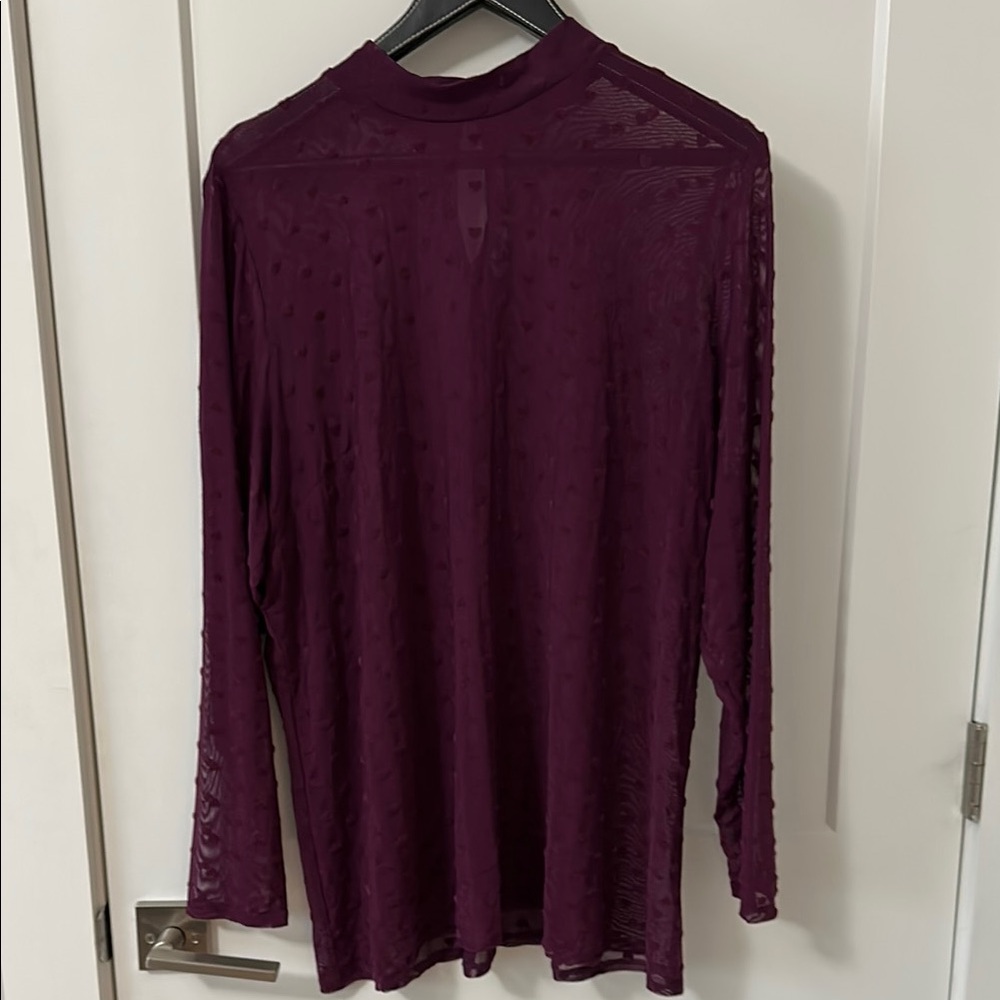 Elegant hearts Purple Women's Top